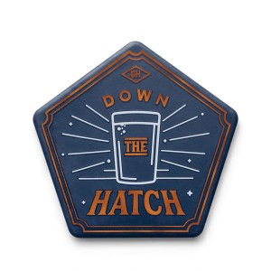 INDIVIDUAL Beer Coaster - Dow The Hatch GEN643